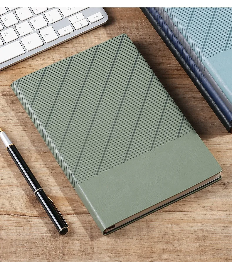 Customizable A5 Thick Minimalist Notebook for Business and Office featuring Thermal and Sewing Binding