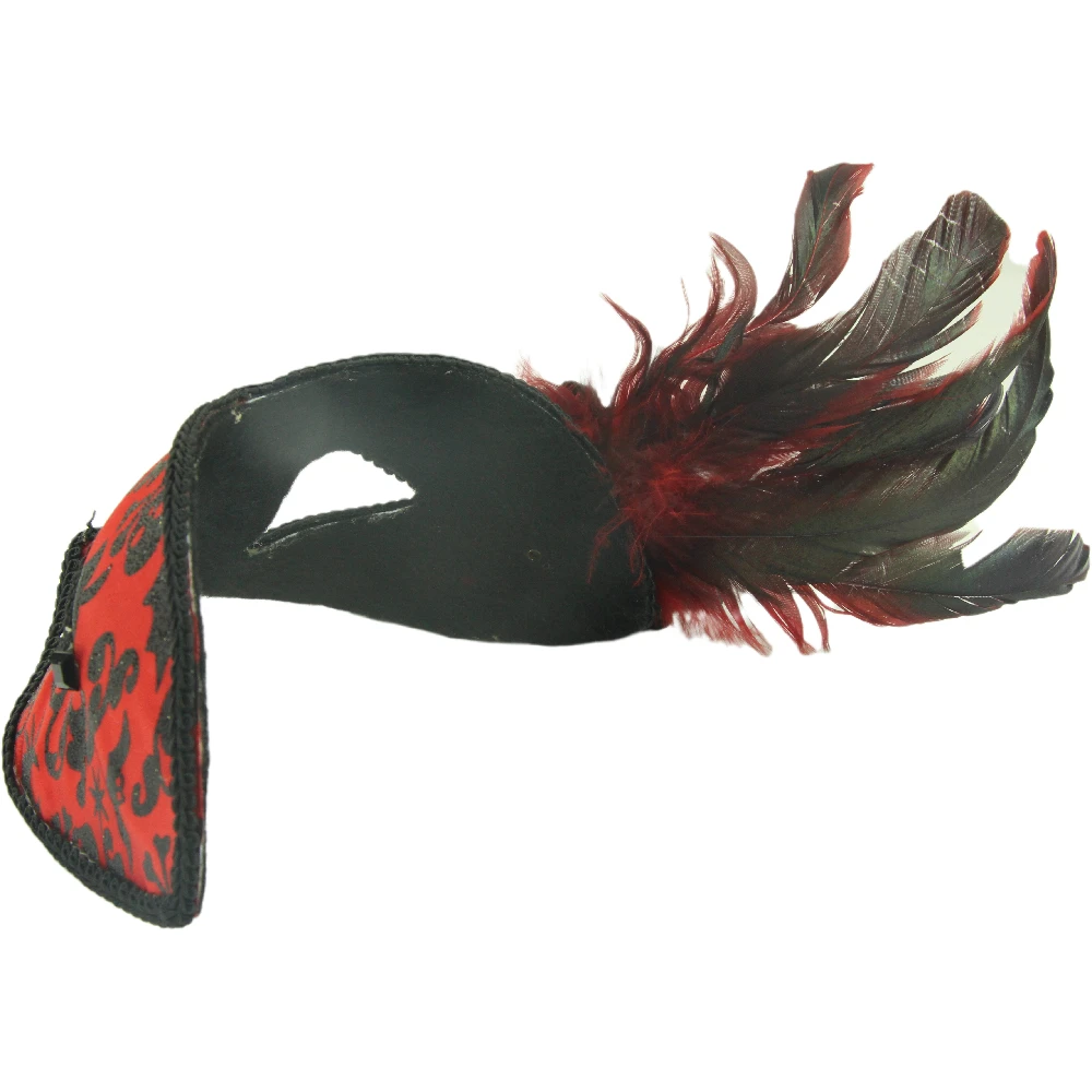 Halloween Beauty Ball Party Princess Masquerade Mask Sexy Women Dress Big Flower Eye Mask Venice Half Face Lily Feather Mask