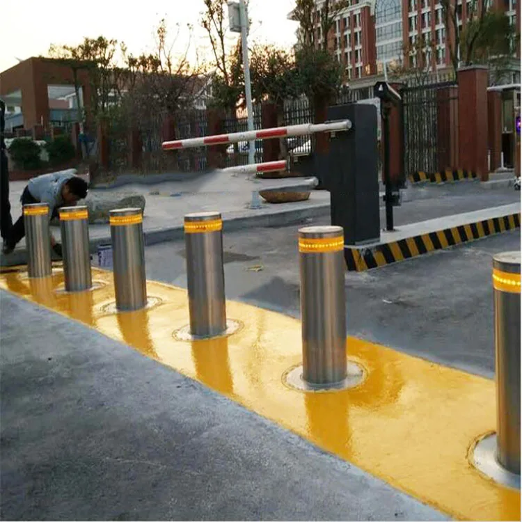 High Anti-Crash Level Hydraulic Bollard Fast Speed Automatic Bollard Barrier Prevent Vehicle With Emergency Button
