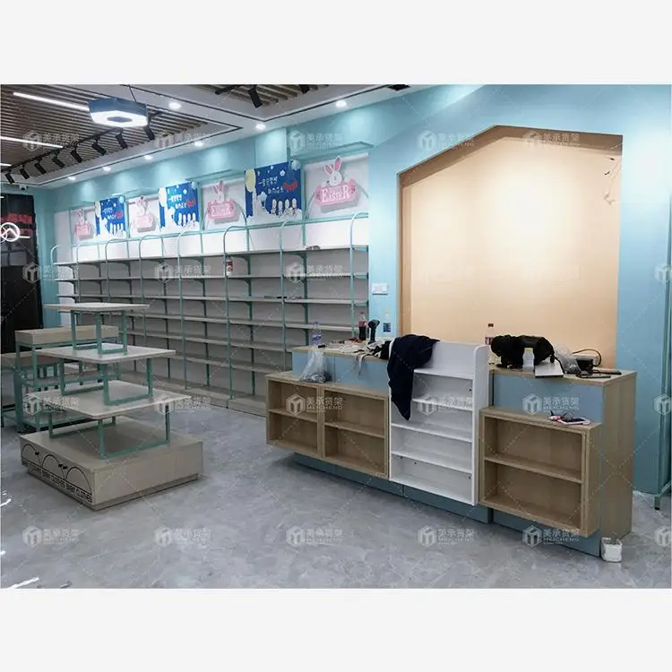 Meicheng Pink Checkout Counter Modern Reception Counter Desk Design Beauty Shop Marble White Salon Desk Front Desk Reception