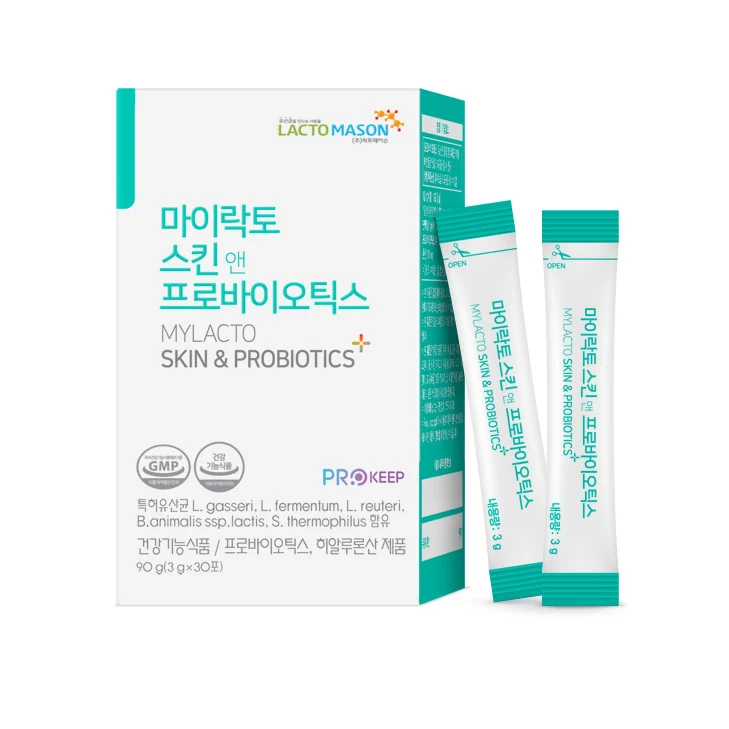 Korean MYLACTO Patented Strains Health Supplement Digestion Increase Lactic Acid Bacteria OEM Skin Probiotics Hyaluronic Acid