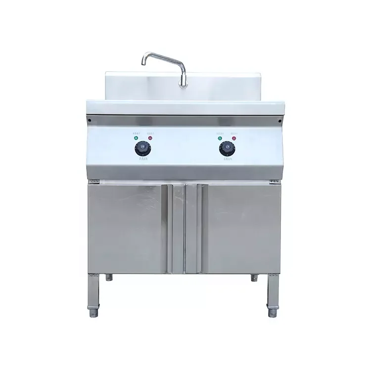 Commercial Restaurant Professional Equipment Gas Double Soup Pot Matching Of Noodle Cooker