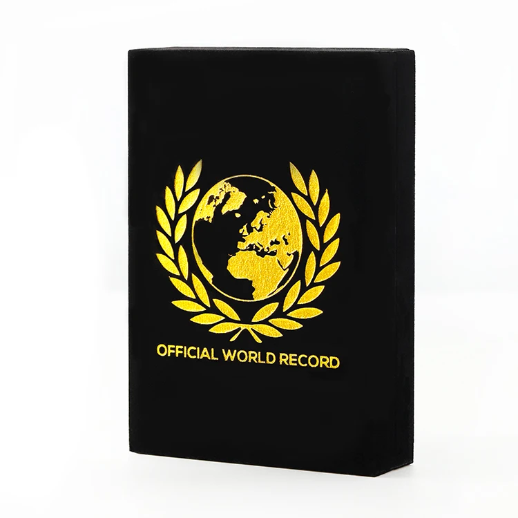 Factory High Quality Custom Metal Award Luxury Medallion Medal Display Packaging Gift Box Velvet Boxes For Medals