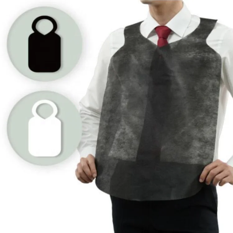 Korea waterproof non woven disposable apron 30gsm PP nonwoven aprons