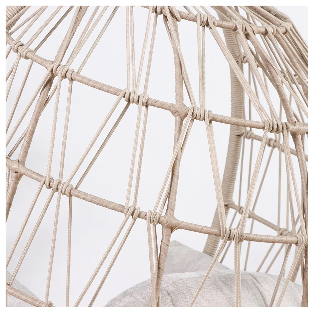modern luxury hanging chair supplier rope outdoor hanging chair with stand egg outdoor chairs