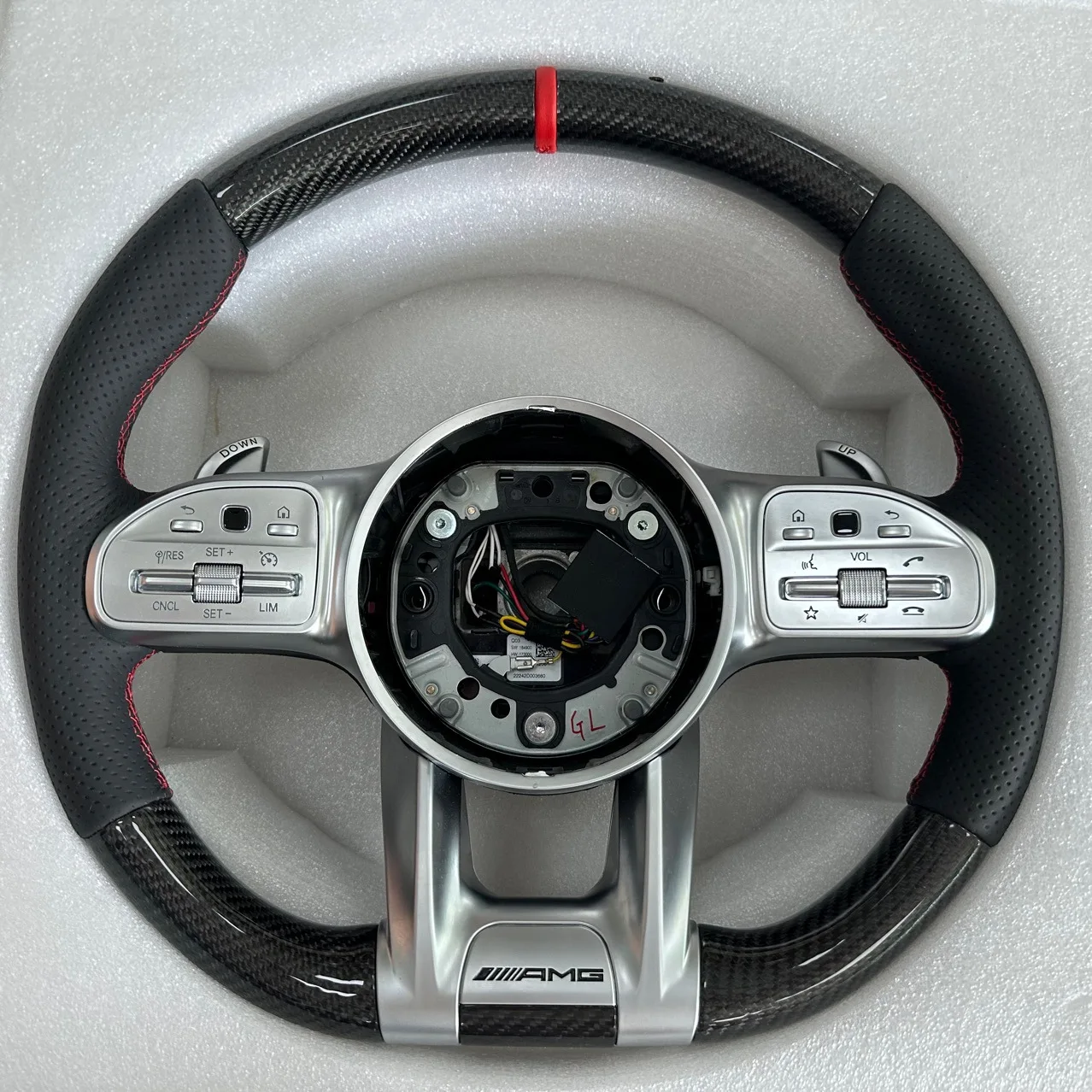 Руль из углеродного волокна для Mercedes Benz AMG W204 W205 W211 W203 W212 W176 W213 Cla W210 W124 W177 W221 A C E S Class