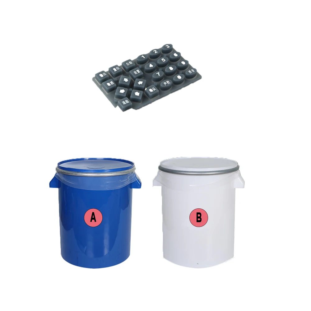 Transparent Eco Friendly High Rebound Liquid Rubber Silicone For Soft Silicone Rubber Buttons