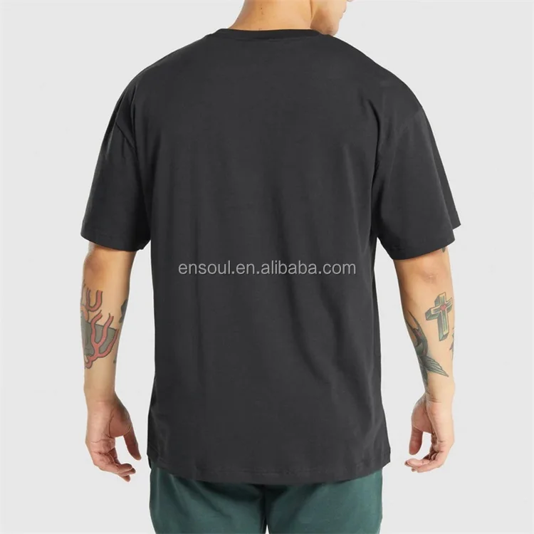 OEM Custom logo 100% Cotton Crew neck plain blank loose baggy oversized t shirt for men