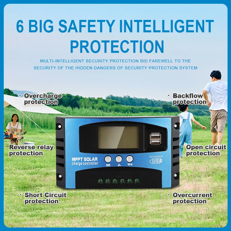 30A 40A 60A 80A 100A 12v 24v  MPPT/PWM smart solar charge controller MPPT solar charger controller
