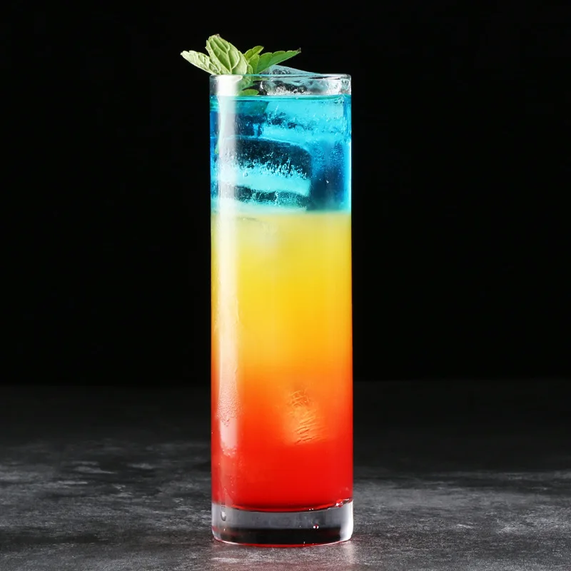 Factory Stock Round 200ml Thin Colin Cup Drinking Tumbler Machine Made Highball Glass Long Drink Glass Cup Collins Glass