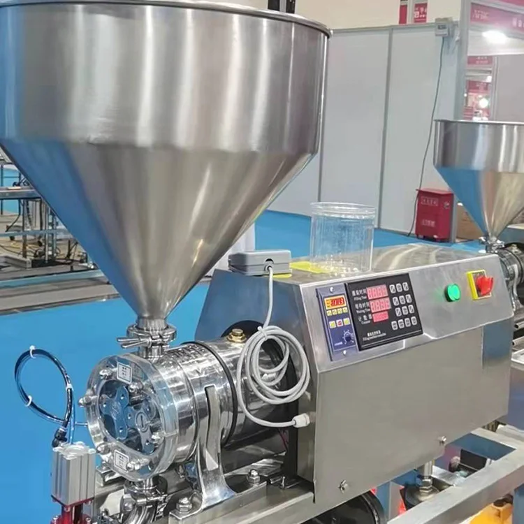 Pneumatic paste liquid dual purpose filling device semi-automatic filling machine