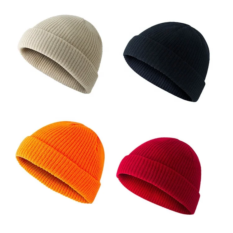 Autumn/Winter Retro Dome Warming hats Short-style Woollen yarn Knitted hat Beanie Men/Women Fashion Cold proof knit Cap