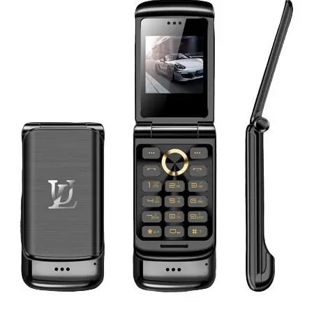 
1.54 inch Luxury high quality mini phone Black gold silver red Micro Sim GSM V9 flip mobile phone 