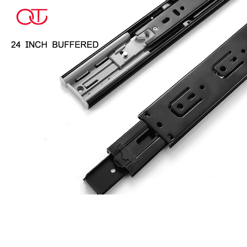 Home Furniture Hardware 51mm Full Extension Heavy Duty Drawer Slide with Lock