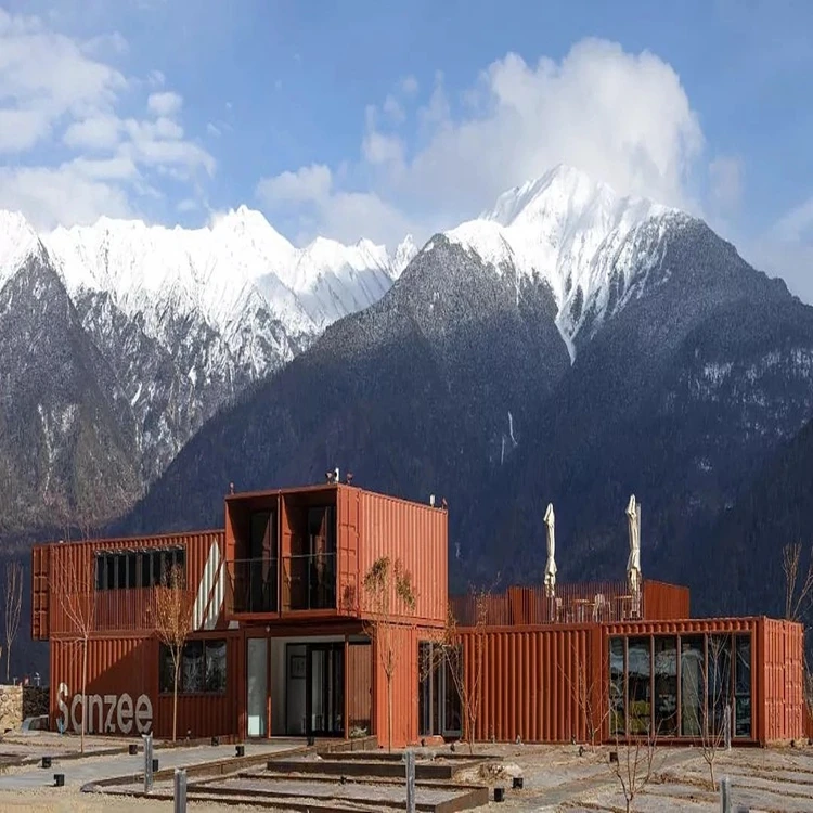 Onsite Installation Cement Fiber Board Hotel Container House Luxury With Bathrooms Home Container Fully Furnished