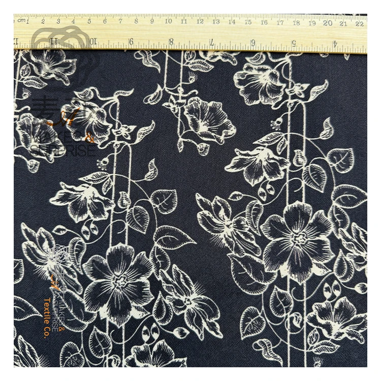 Customize Digital Printing Floral Viscose Printed Fabrics 100 Viscose Modal Fabric For Shirt Dresses Home Textile