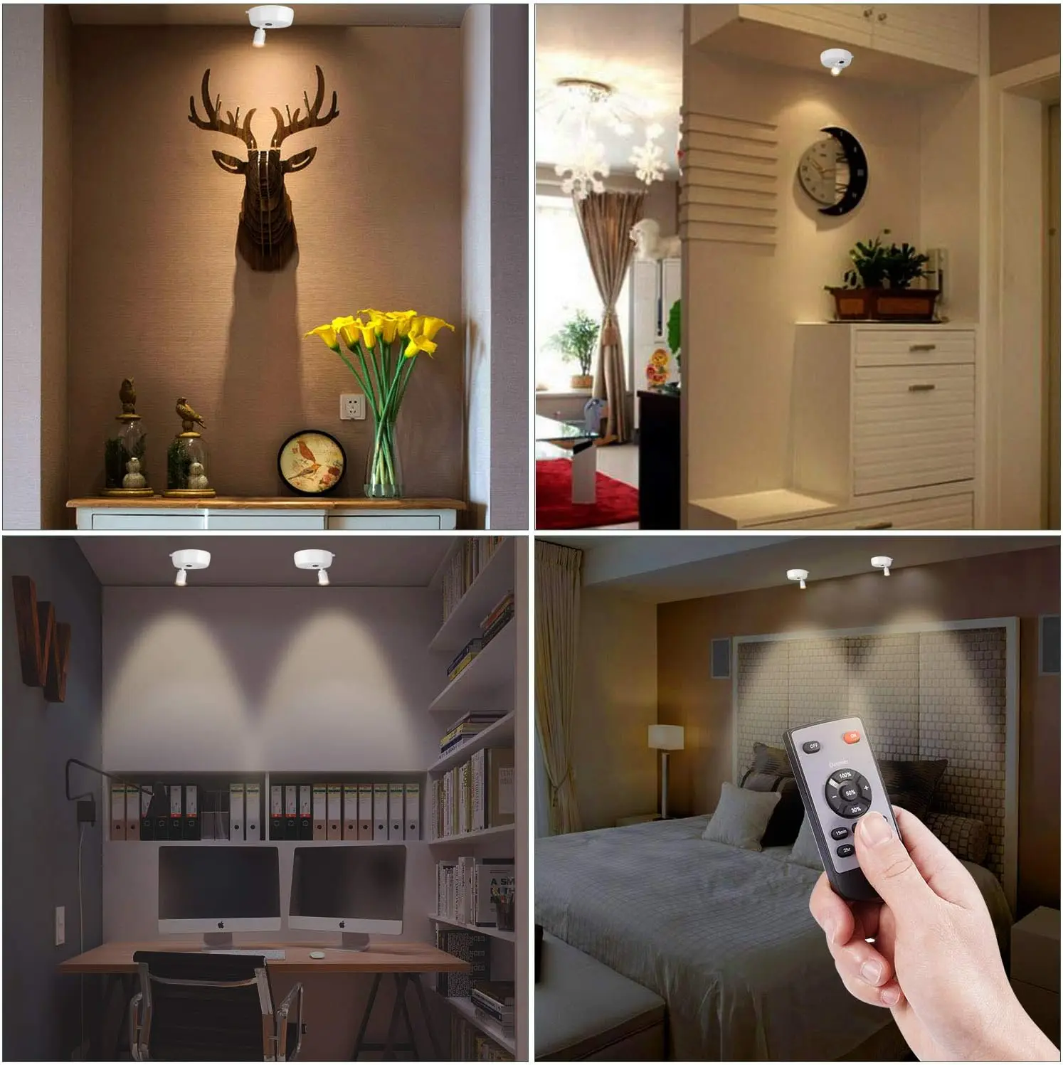 TUODI Ceiling Remote control Motion sensor light TDL-7134 Rotating Angle lifetime160 days with Dimmer With Timer function