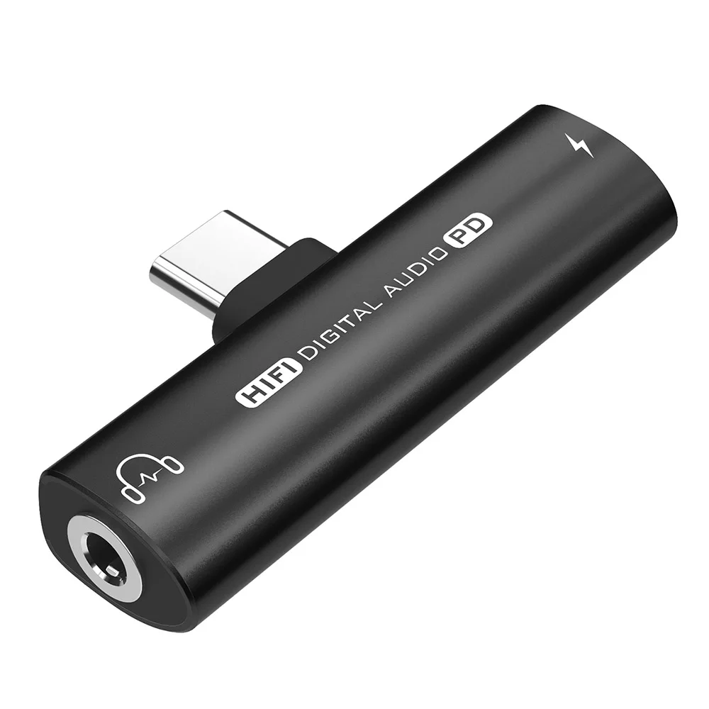 PD 3A Fast Charging Type C To Type C 3.5mm Connector USB Converter Adapter For Laptops Headphones