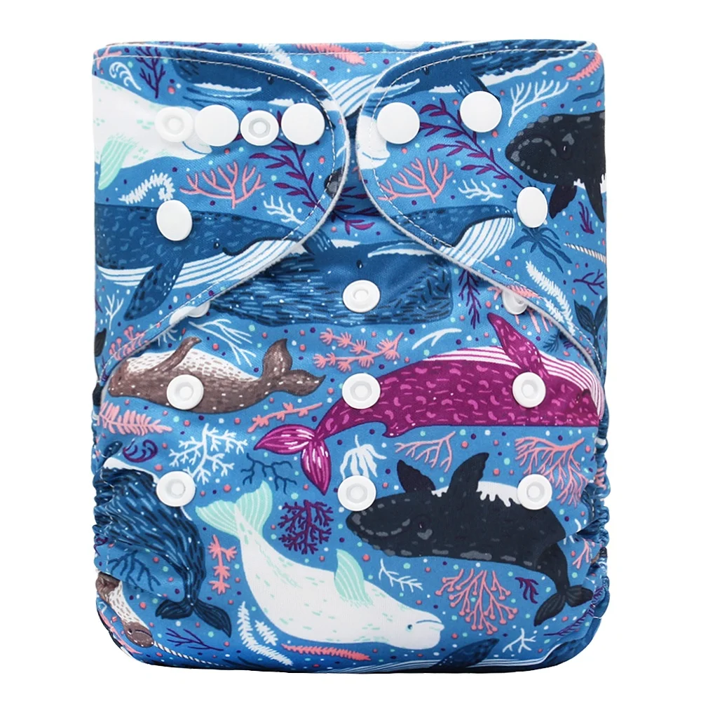 Goodbum P series regular diapers washable and adjustable cloth diapers