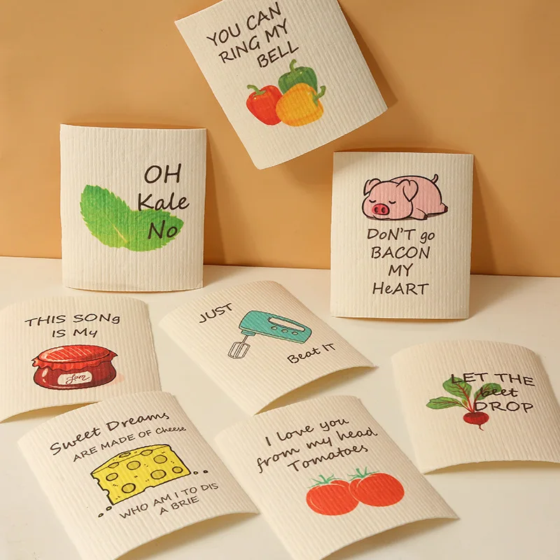 Cellulose Sponge Dishcloth swedish Dishcloth Cellulose Cotton Dish Sponge Cloth Swedish Dishcloths For Kitchen