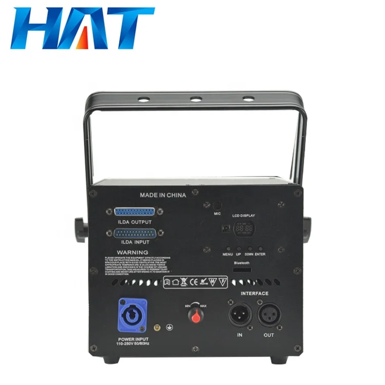 HAT Show Party Wedding disco light 3D 1w full color animation show stage laser light