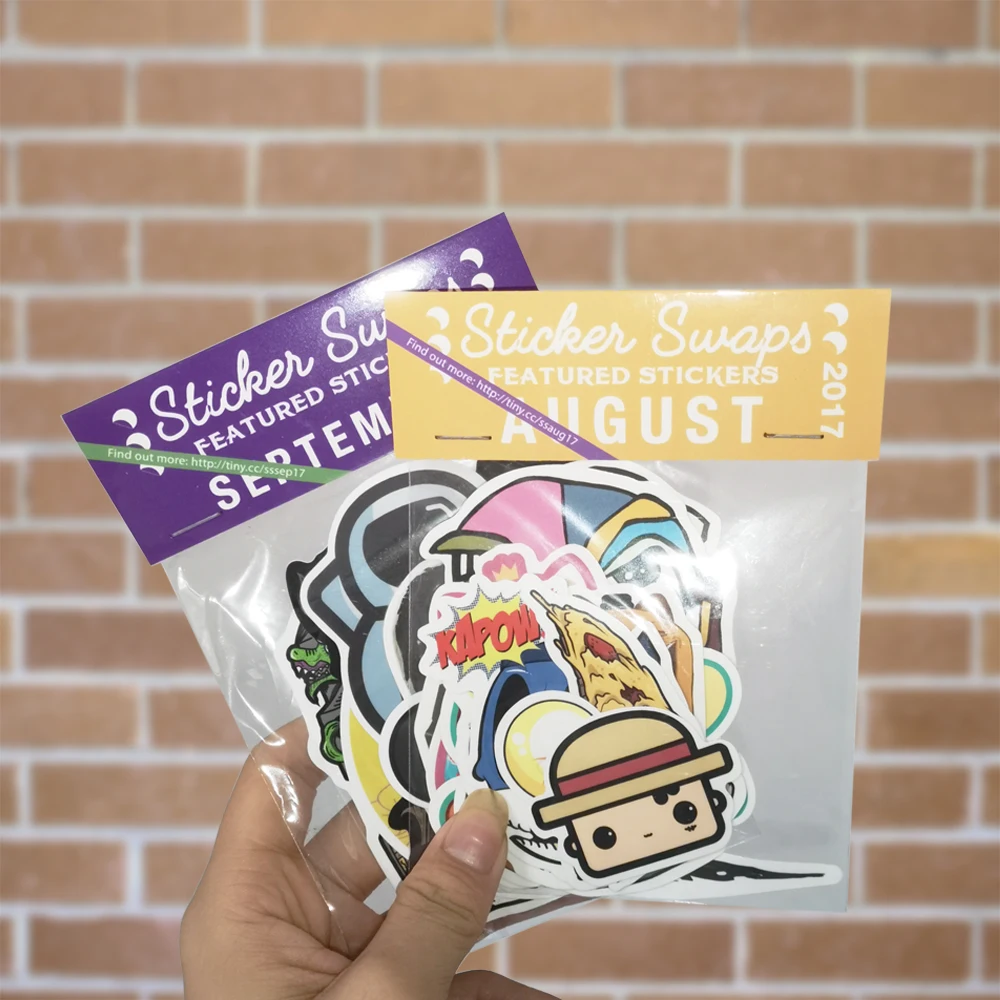 Printing waterproof vinyl cute anime die cut sticker pack label pack stickers kiss cut label custom sticker pack