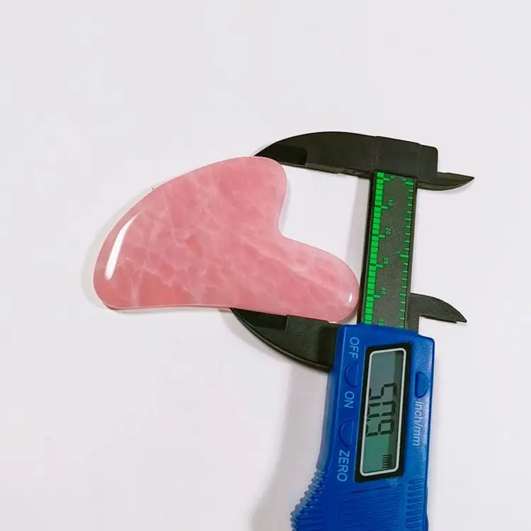 HZ New Design Rose Quartz Gua Sha Facial Tools Natural Jade Stone Guasha With Great Price