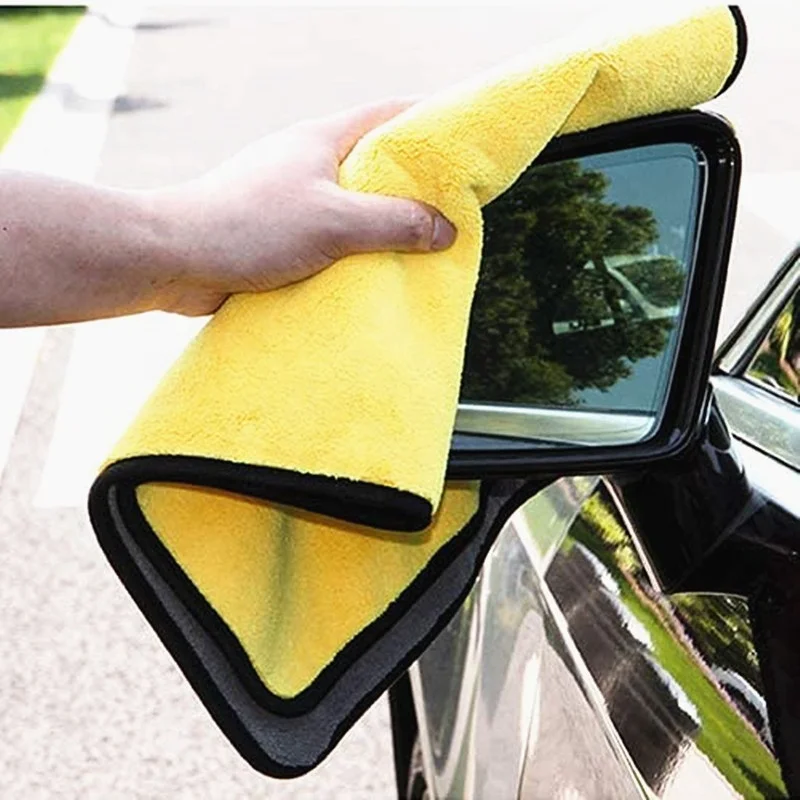 Hot Sales Microfibre Cleaning Towel Double-sided Thick Plush Car Care Detailing Cleaning Cloth