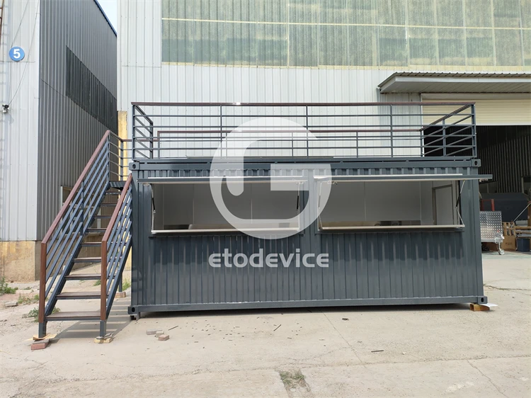 Luxurious Foldable Interior Design 20ft 10ft Mini Cafe Bar Quality Restaurant House Container Coffee Shop Container Cafe Bar