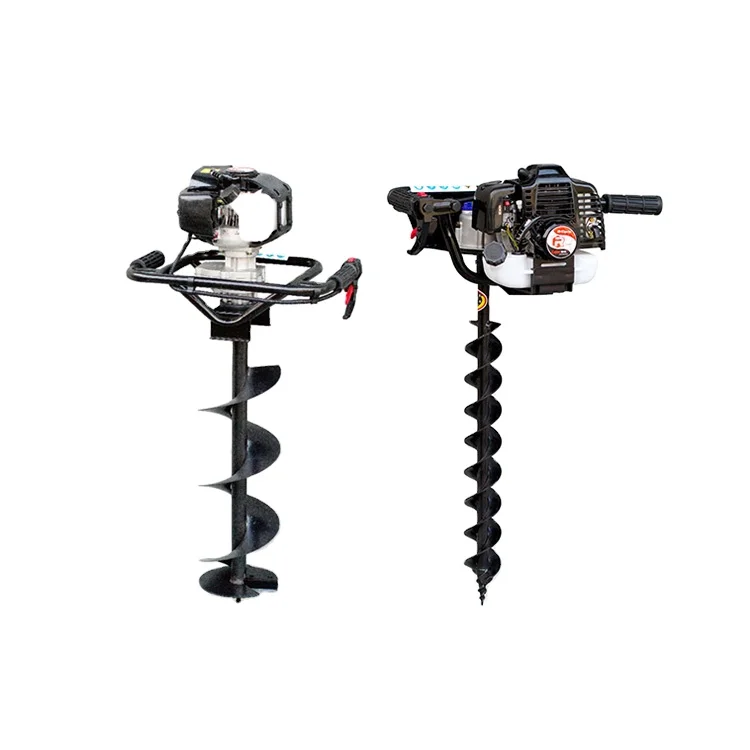 49CC Petrol Post Hole Digger Drill Borer Fence Extension Auger Bits Tree Planting Earth Auger Machine Hole Digger earth auger