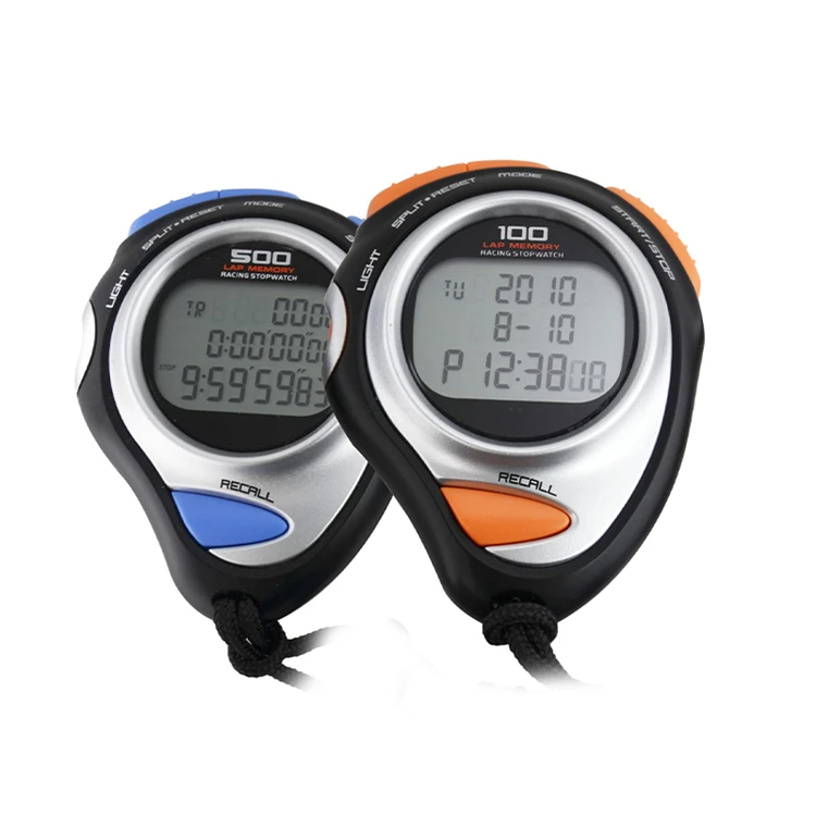 Electronic Professional Deportes Cronometros Digital Futbol Deportivo Stop Watch Handheld Three-Row Display Sport Stopwatch
