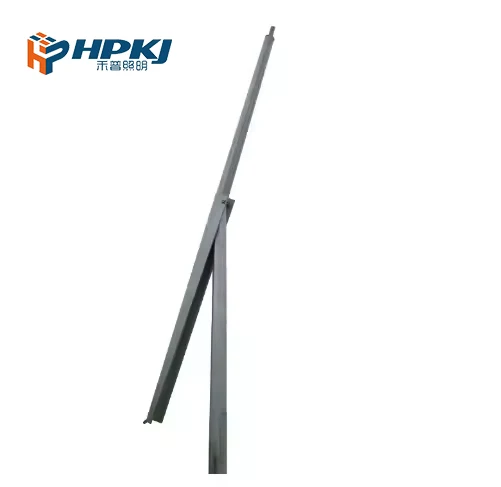 Mid Hinged Galvanized Steel 5m6m7m8M9M Super bright convenient explosion-proof q235 Tiltable CCTV Poles