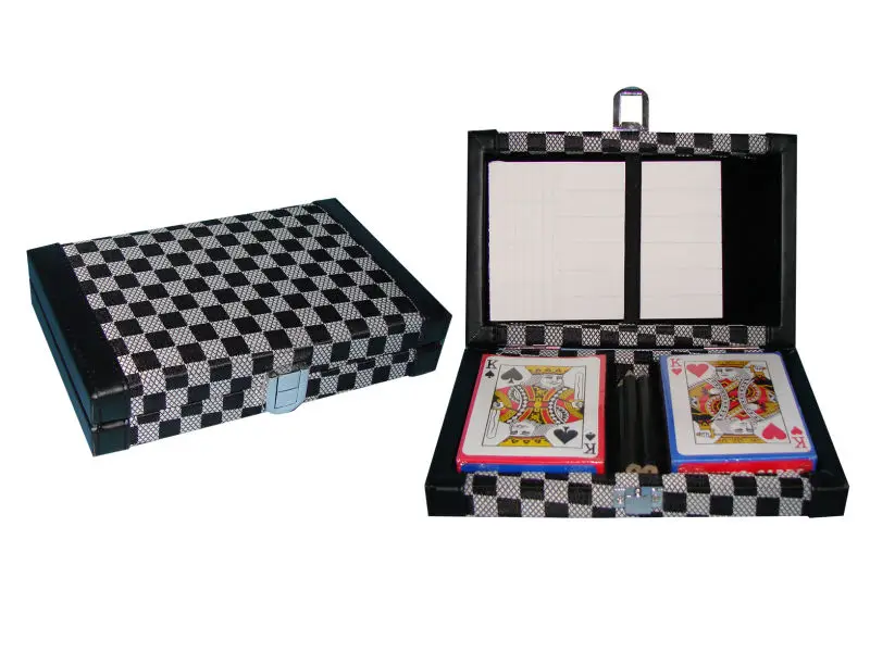 Customize playing card set two decks poker playing card box