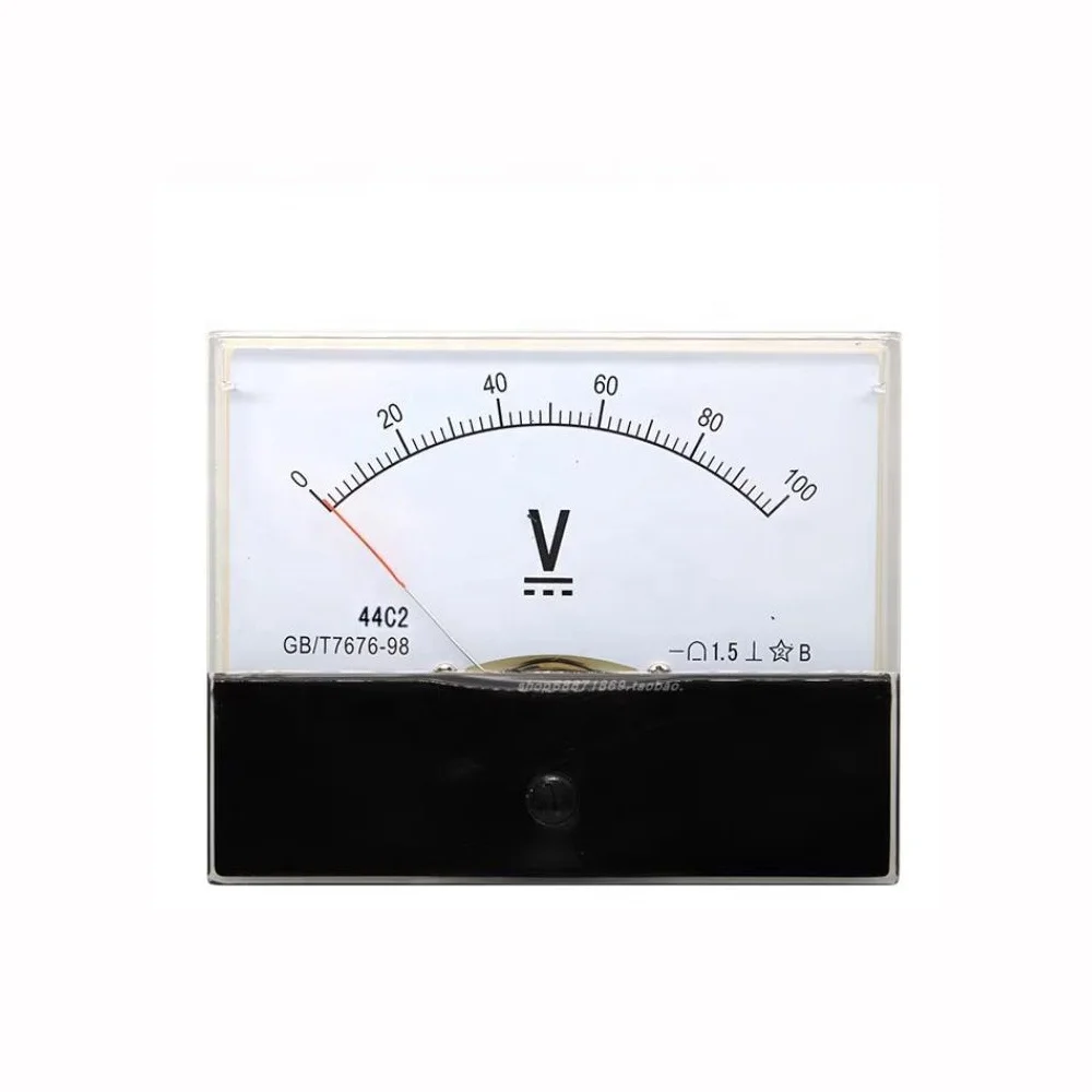 Taidacent 1V 3V 5V 10V 50V 100V 300V 500V 600V 1000V Mechanical Pointer DC Analog Voltmeter Panel DC Voltage Meter Volt Gauge