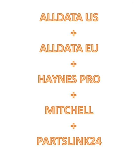 Newest 2024 Alldata Mitchell Haynes Pro Partslink24 5-in-1 Online Workshop Car Repair Software  Automatic updates Website Login