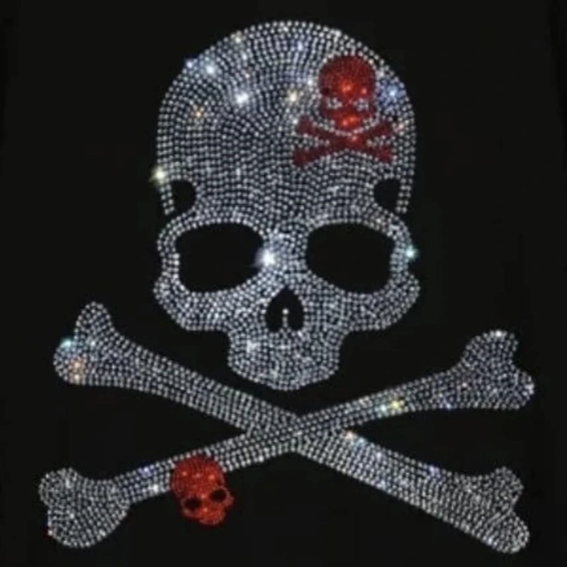 China Supplier Bling Rose Flower Rhinestone Motif Designs Bulk Iron On Heat Transfer Sheets Rhinestones Hot-Fix Applique