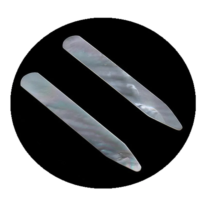 High quality white mother of pearl shell collar stays