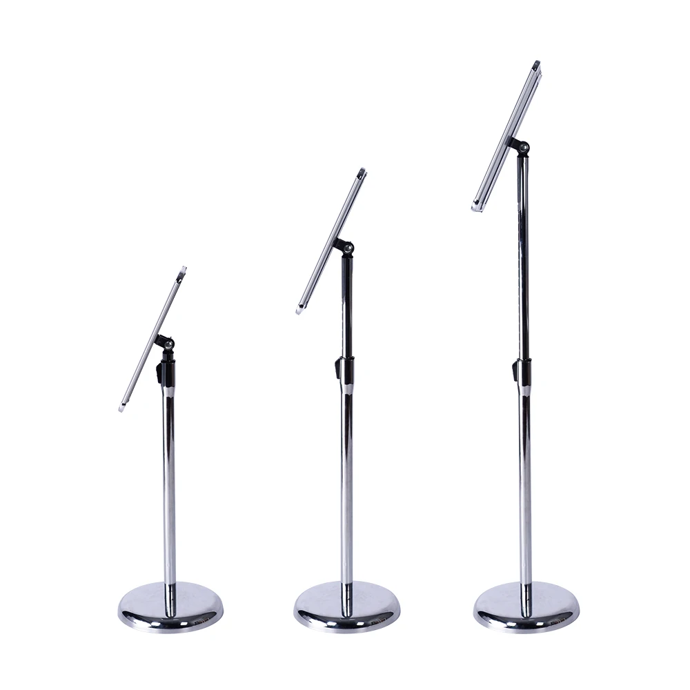 Poster Stand Adjustable Sign Display Holder A3 A4 Snap Frame Clip Frame Poster Stand Aluminum Profile Stable Floor Standing