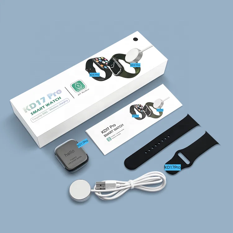 KD17Pro Smartwatch Series 7 45mm Wireless Charging Sports Bracelet 1.75 Inch Full Touch Screen KD17 Pro Smart Watch