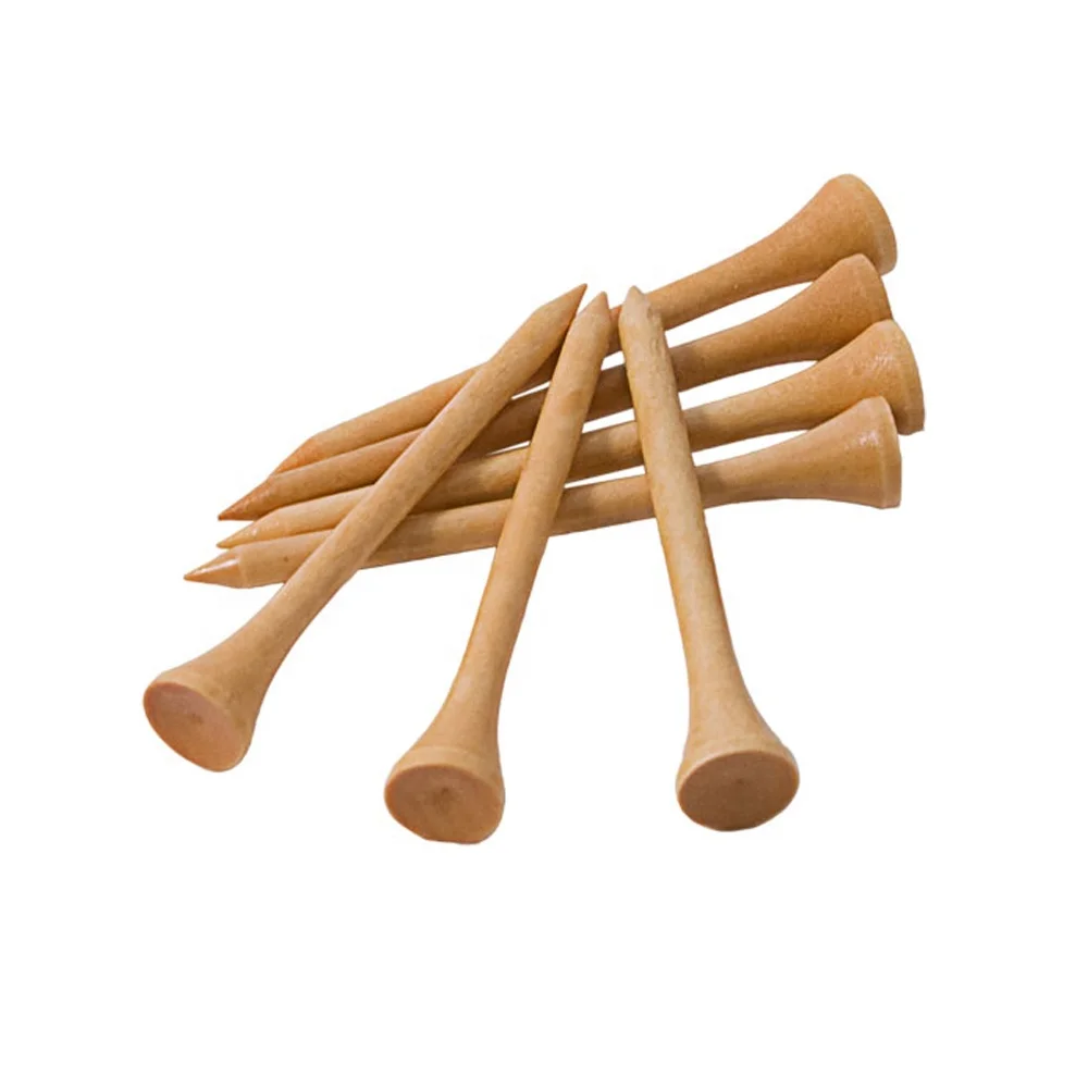 Customized Printed Logo Professional 54mm 70mm 83mm 2 3/4 inches Eco-Friendly Wooden Bamboo Paper Box Bulk Golf Tees