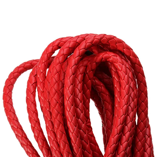 5 Meter 6mm Round Leather Cord String DIY Necklace Bracelet Making Finding Braided Braids Pu Leather Rope Jewelry Accessories
