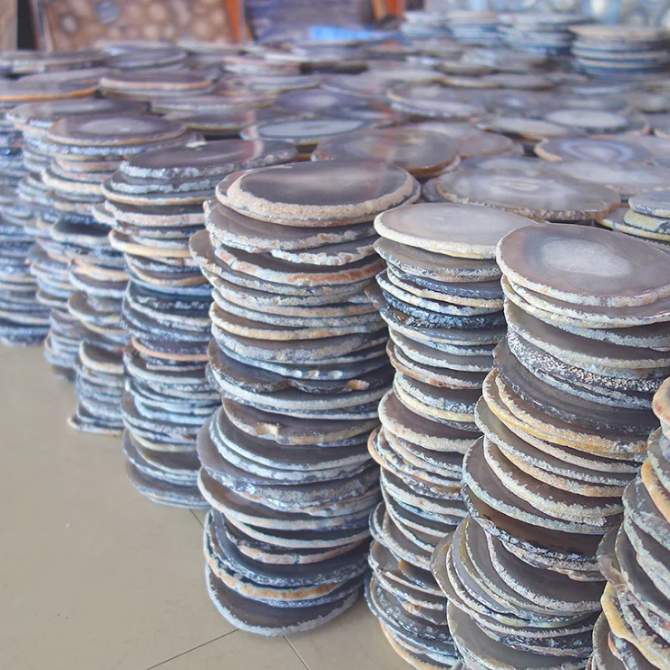 Wholesale natural crystal polished agate stone slices agate coaster