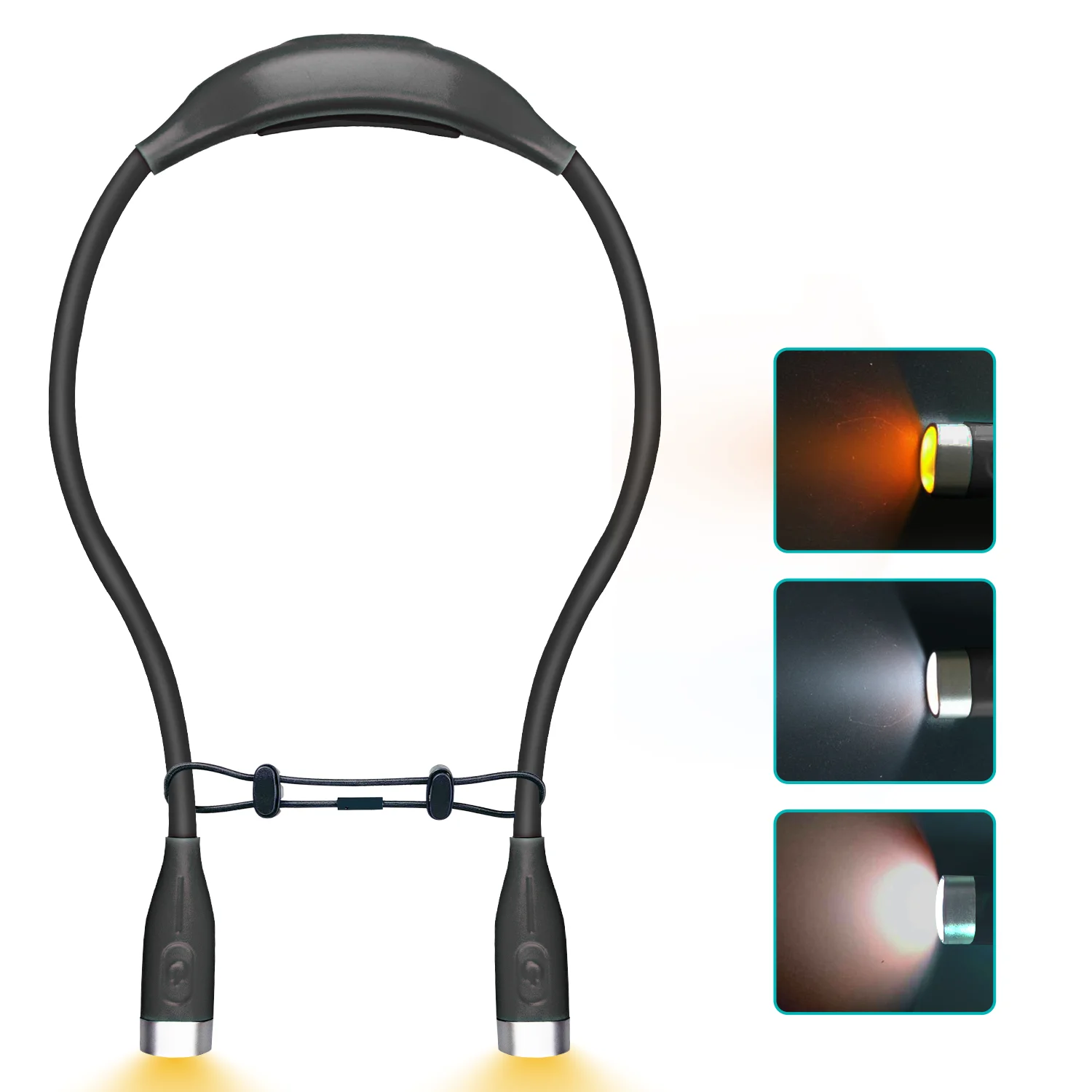  4 Led USB Reading Lamp High Quality Neck Book Light Rechargeable HandsFree Durable LED for Knitting Camping Repairing