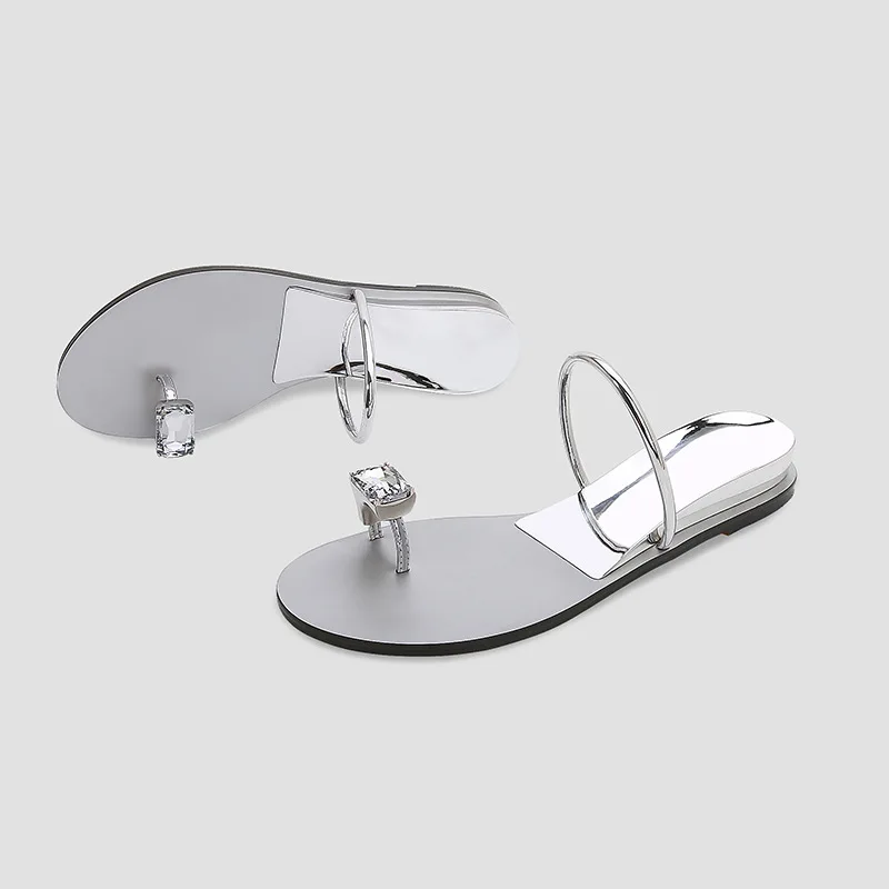 Wholesale Diamond Comfortable Slip On Slipper Women Casual Beach Flip Flop Sandals