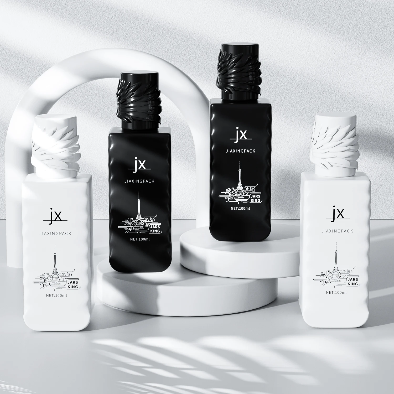 High quality 30ml 50ml 100ml custom empty square luxury black vintage elegant frosted glass perfume bottle