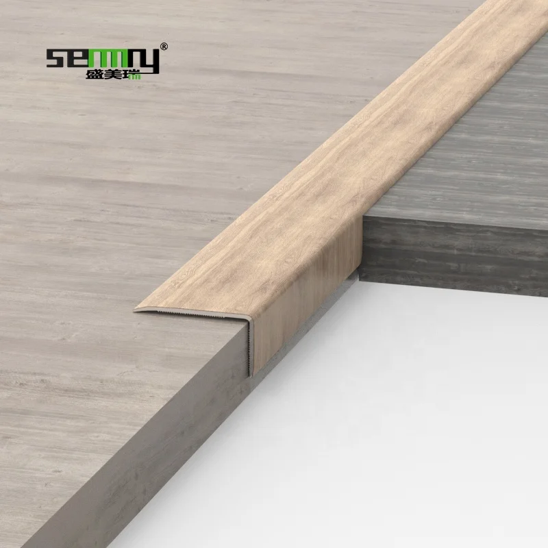 Beautiful colors Interior Decor Accessories Aluminum Ceramic Tile Edge Profile Stair Nosing floor cover strip