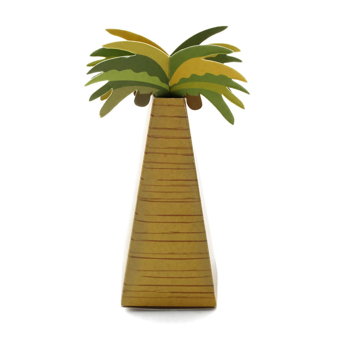 Wholesale Mini Coconut Tree Shape Baby Shower Candy Box Party Favors Coconut Tree Candy Gift Box