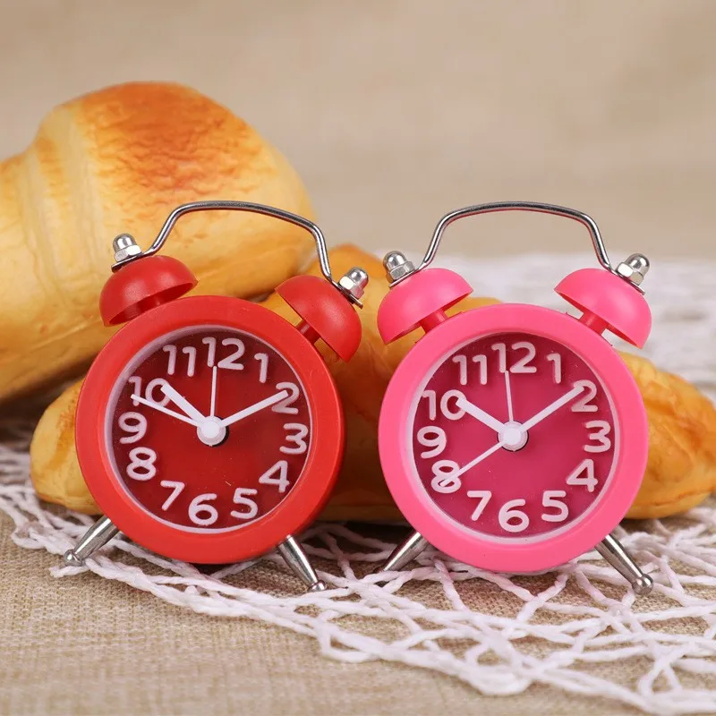 Best Price Circular Multi-function Alarm-Clock-Metal 1.5Inch Traditional Alarm Table Clock