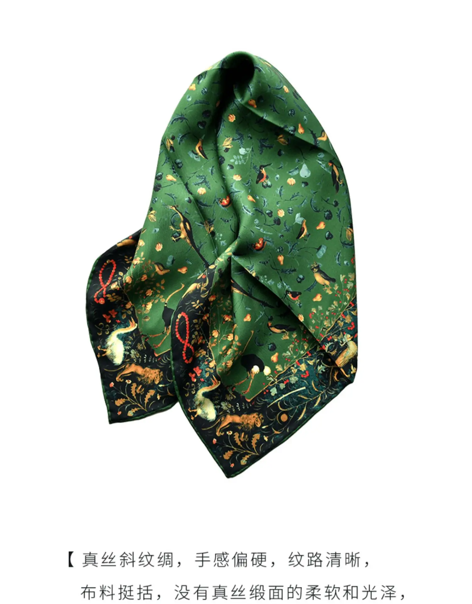 Luxury Square Custom Silk Scarves Custom Printing Pure 100% Silk Scarf For Women