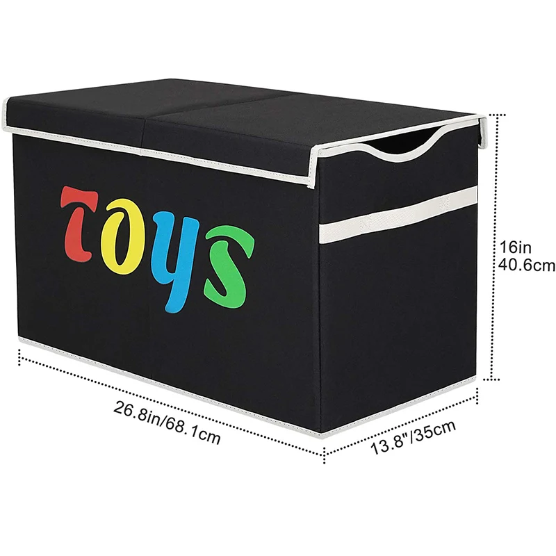High Quality Kids Toy Storage Organizer Cube Storage Bin Large Capacity Toy Box with Lid 1 Pack